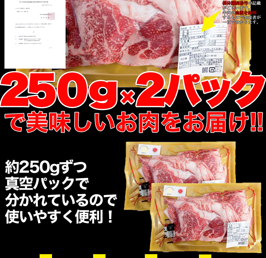 神戸牛 切り落とし(500g) / A4ランク以上 牛肉 冷凍商品 たっぷり 神戸牛 ブランド牛 和牛 焼肉 しゃぶしゃぶ ご褒美 [冷凍]