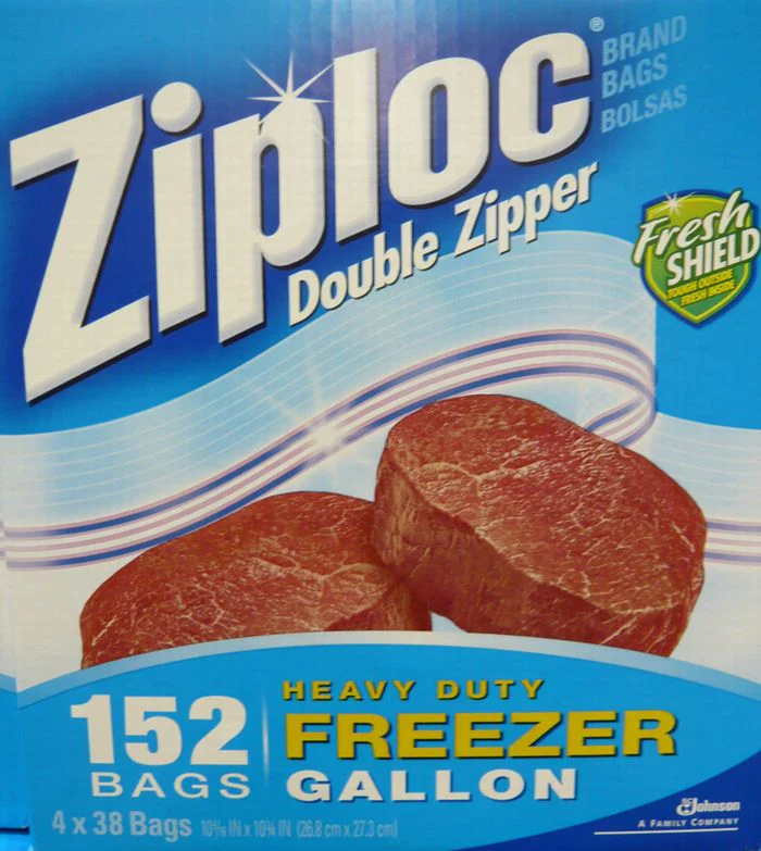 送料無料【Ziploc】ジップロック 　フリーザーバック　ガロン　152枚【38枚×４箱セット】【コストコ通販】