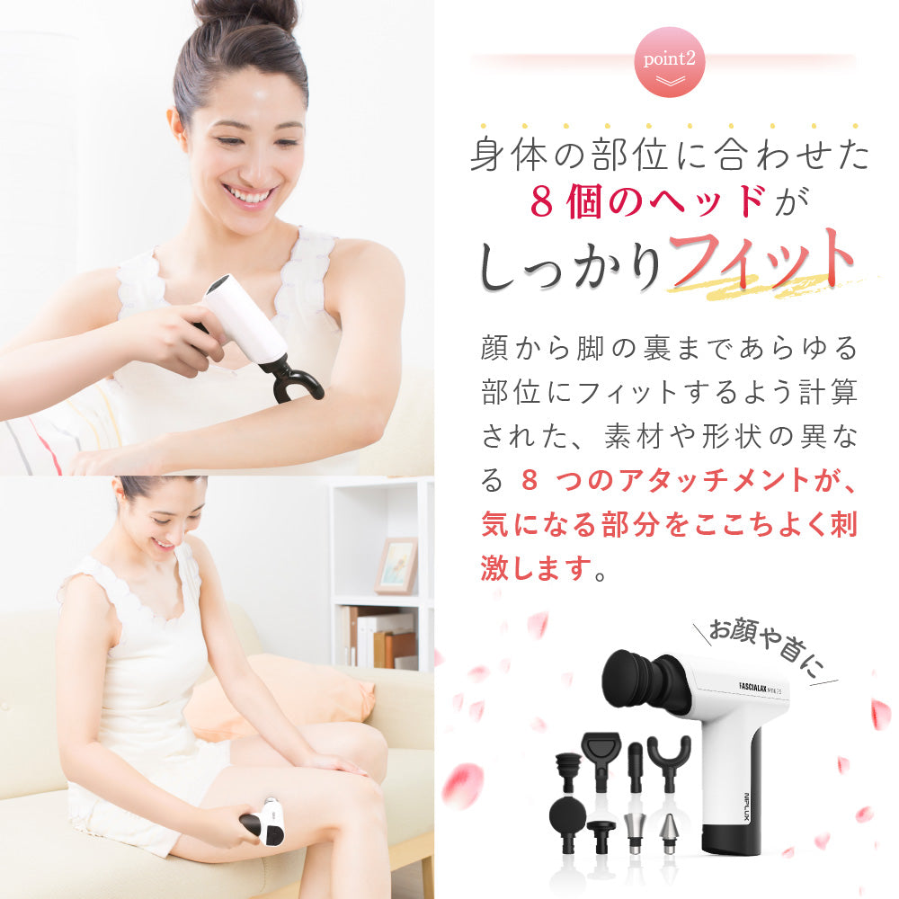 NIPLUX FASCIALAX MINI 2S 筋膜リリースガン 全身ケア 健康グッズ ハンディ