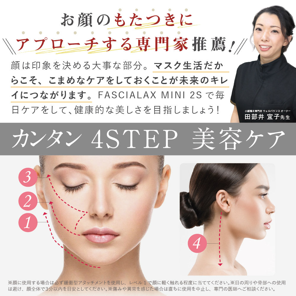 NIPLUX FASCIALAX MINI 2S 筋膜リリースガン 全身ケア 健康グッズ ハンディ