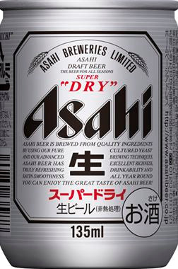 アサヒ スーパードライ135ｍｌ 24本入り