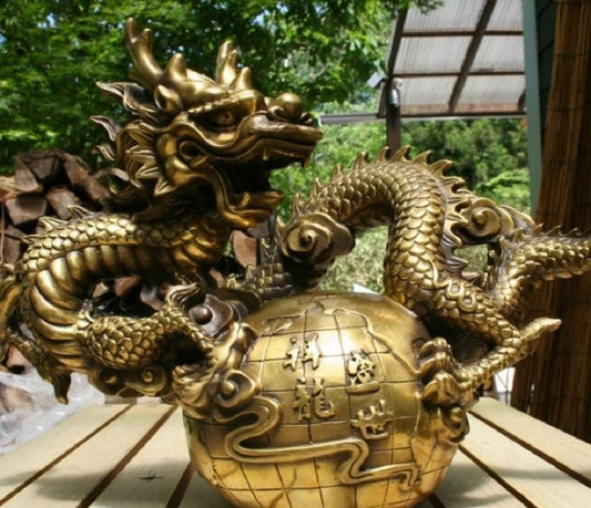 龍 特大 置物 風水 アイテム 竜 龍神 パワースポット 真鍮 開運 金運 財産運 出世運 恋愛運 幸福 成功 プレゼント 贈り物