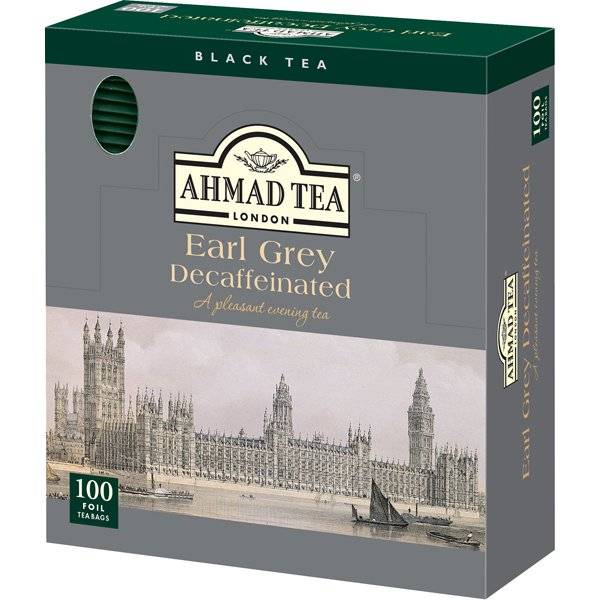 AHMAD TEA アーマッドティー ティーバッグ デカフェ アールグレイティー 紅茶 おうちカフェ×9箱（900袋） カフェインレス 茶葉 【3~4営業日以内に出荷】[送料無料]