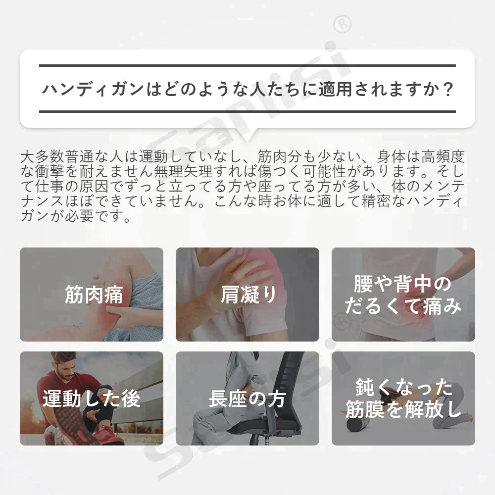 プロが選ぶ最強モーター 筋膜リリースガン マッサージガン 6段階 疲労回復 ハンディガン マッサージ器 贈り物 プレゼント ギフト