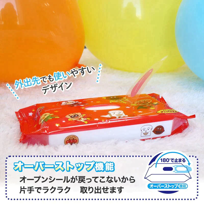 アンパンマン ノンアルコール 除菌シート 56枚×12【家計お助けSALE】