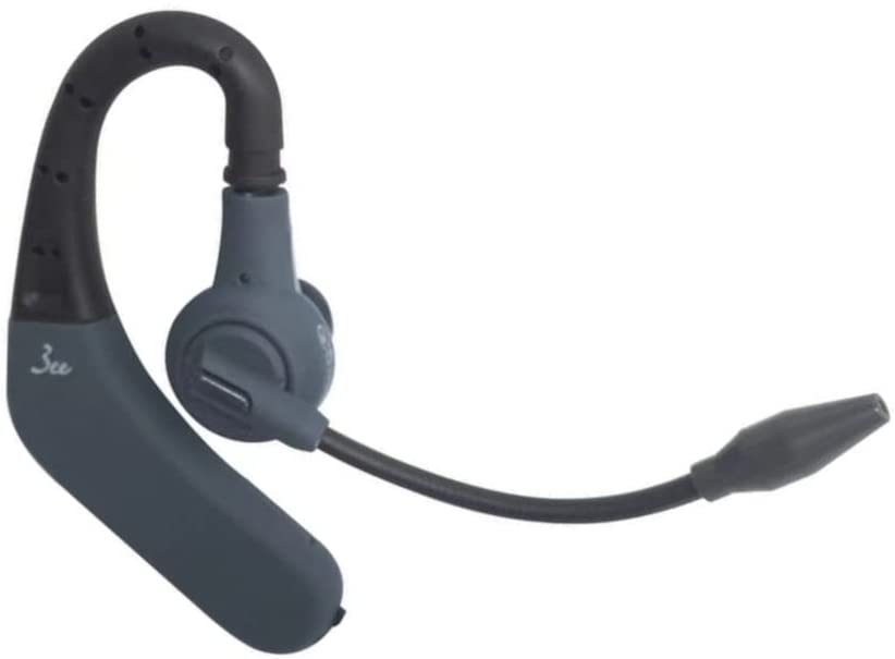 【3人シェア買いでお得】3ee Bluetooth ヘッドセット Call 02 ダークグレー（モノラル 片耳イヤホンタイプ） ノイズキャンセリングマイク