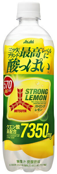 【送料無料】アサヒ飲料 三ツ矢 ストロングレモン 570ml×1ケース/24本