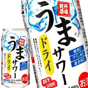 [送料無料] サンガリア うまサワードライ チューハイ 350ml缶×72本[24本×3箱]【5?8営業日以内に出荷】
