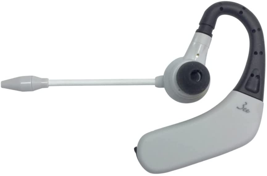 【3人シェア買いでお得】3ee Bluetooth ヘッドセット Call 02 ライトグレー（モノラル 片耳イヤホンタイプ） ノイズキャンセリングマイク