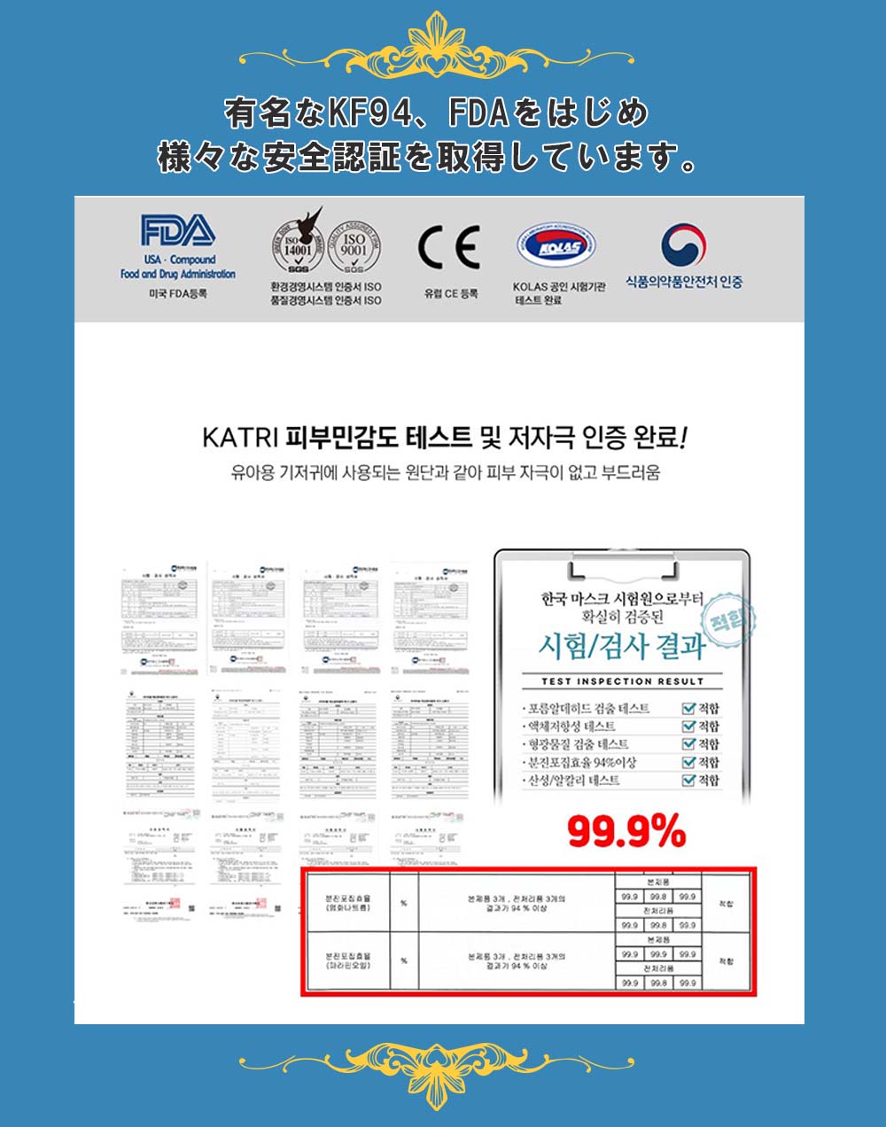 【韓国製 正規品】KF94  Jway  3層フィルター 3D立体 マスク 50枚