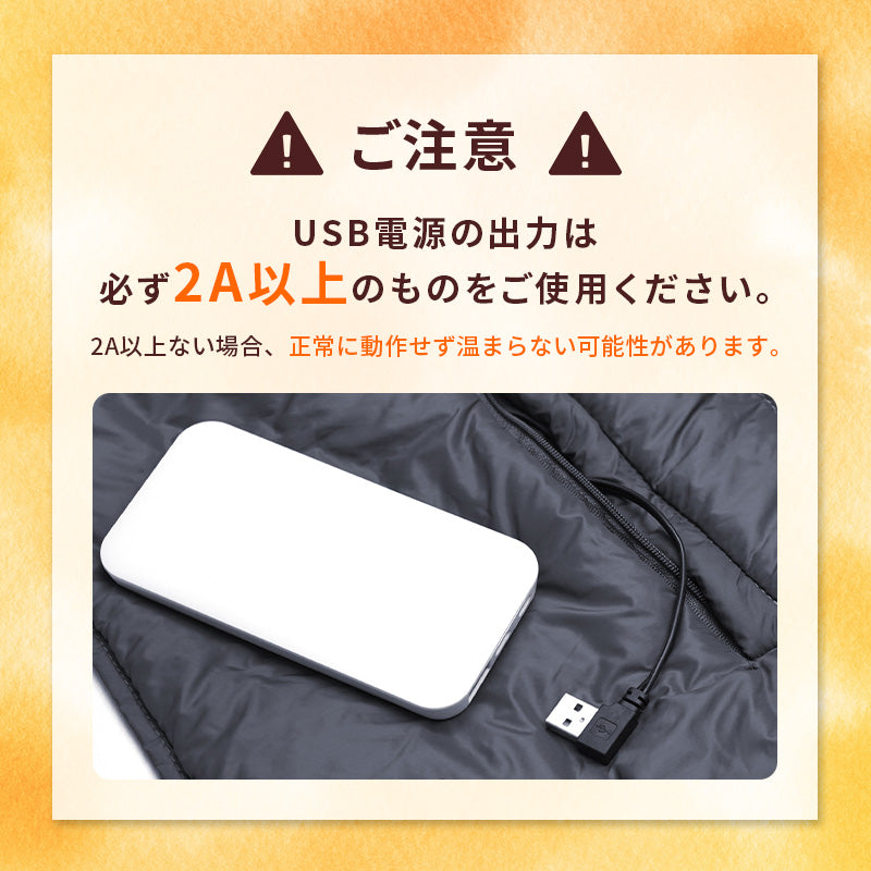 電気ブランケット USB TOHO [ RELICIA ] 膝掛け 肩掛け 腰巻き ベスト ポンチョ 3段階温度調節 撥水加工 遠赤外線効果 カーボンヒーター 熱源 アウトドア キャンプ レジャー スポーツ デスクワーク テレワーク 車中泊 節電 省エネ 大判サイズ グレー