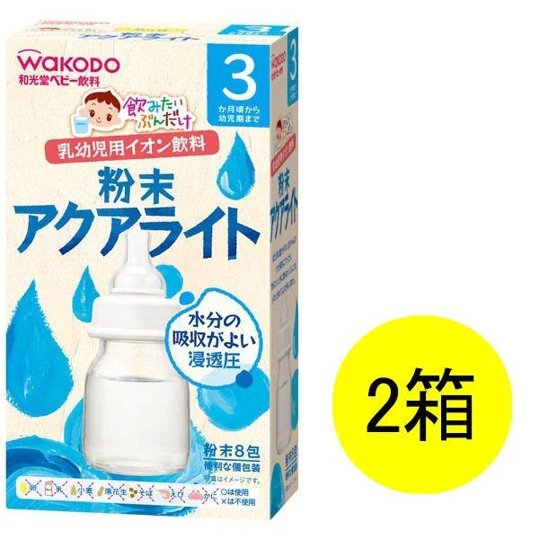 【箱なしバラ売りおまけ付き！】たっぷり2箱【3ヵ月頃から】WAKODO 和光堂 飲みたいぶんだけ 粉末アクアライト 3.1g×8　※