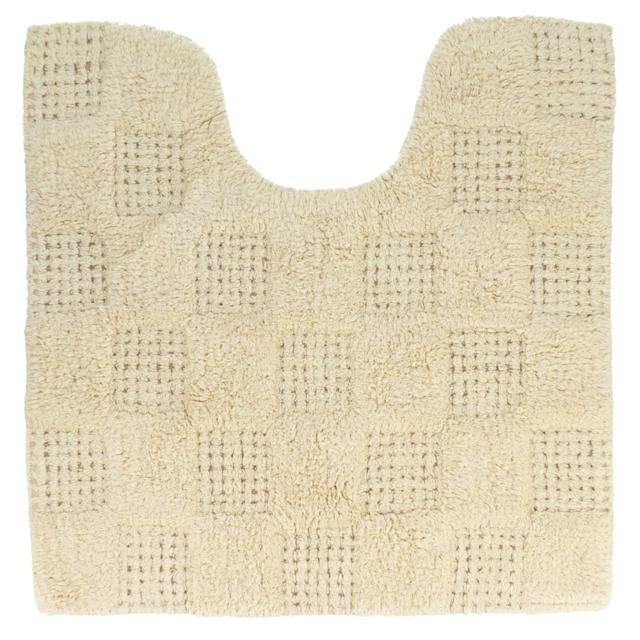 【モノチェック】 トイレマット 標準 通販 コットン 綿100 洗える トイレ マット トイレタリー おしゃれ かわいい フラワー 花柄 60×60cm トイレファブリック 雑貨 コットンマット インテリア カワサキ