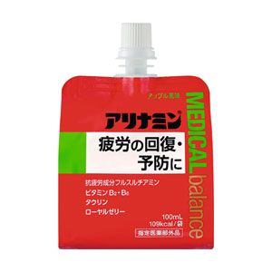 [送料無料] アリナミン製薬 アリナミンM バランスアップル風味 指定医薬部外品 100mlパウチ×72本[36本×2箱]【7〜10営業日以内に出荷】