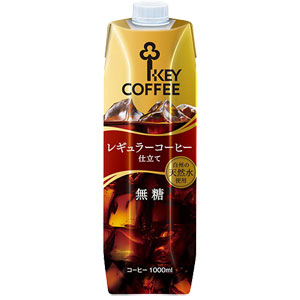 キーコーヒー KEY COFFEE レギュラーコーヒー仕立て リキッドコーヒー 無糖 1000ml×24本【7〜10営業日以内に出荷】 1L ブラックコーヒー 珈琲