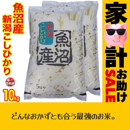 【家計お助けセール】令和４年産 新潟県魚沼産コシヒカリ １０ｋｇ(5kgx2) 1等米使用 出荷日前1週間以内の精米日の白米です