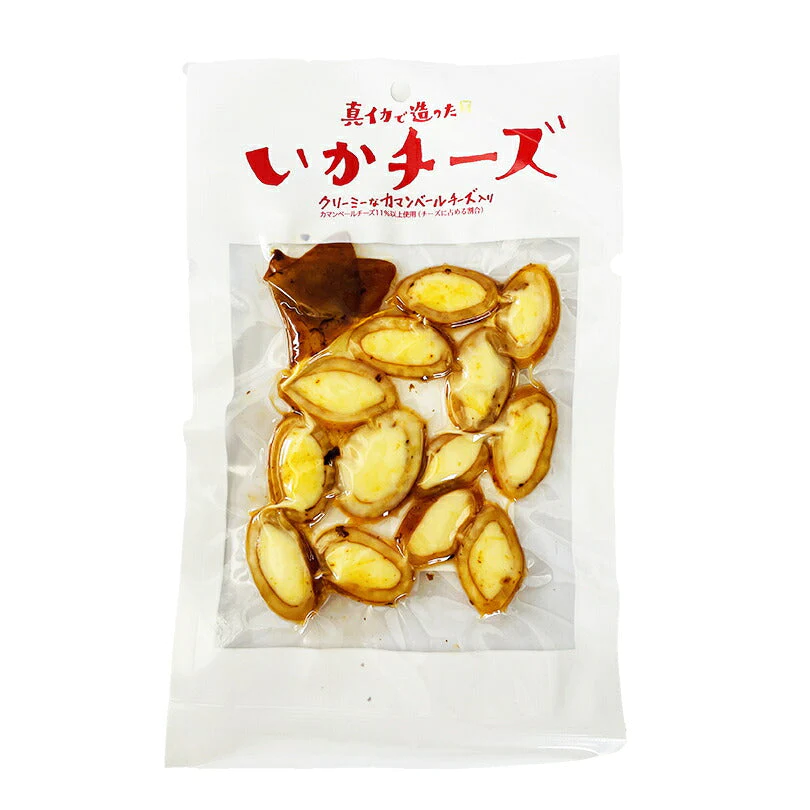 【北海道限定】真イカで造ったいかチーズ クリーミーなカマンベールチーズ入り(輪切りタイプ)【50g×2個】三協印カトウ食品