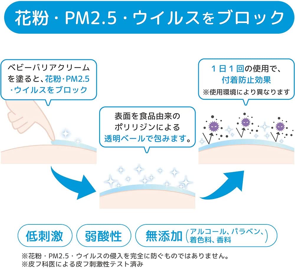 ピジョン イオンガード ベビーバリアクリーム 6g アルコールフリー