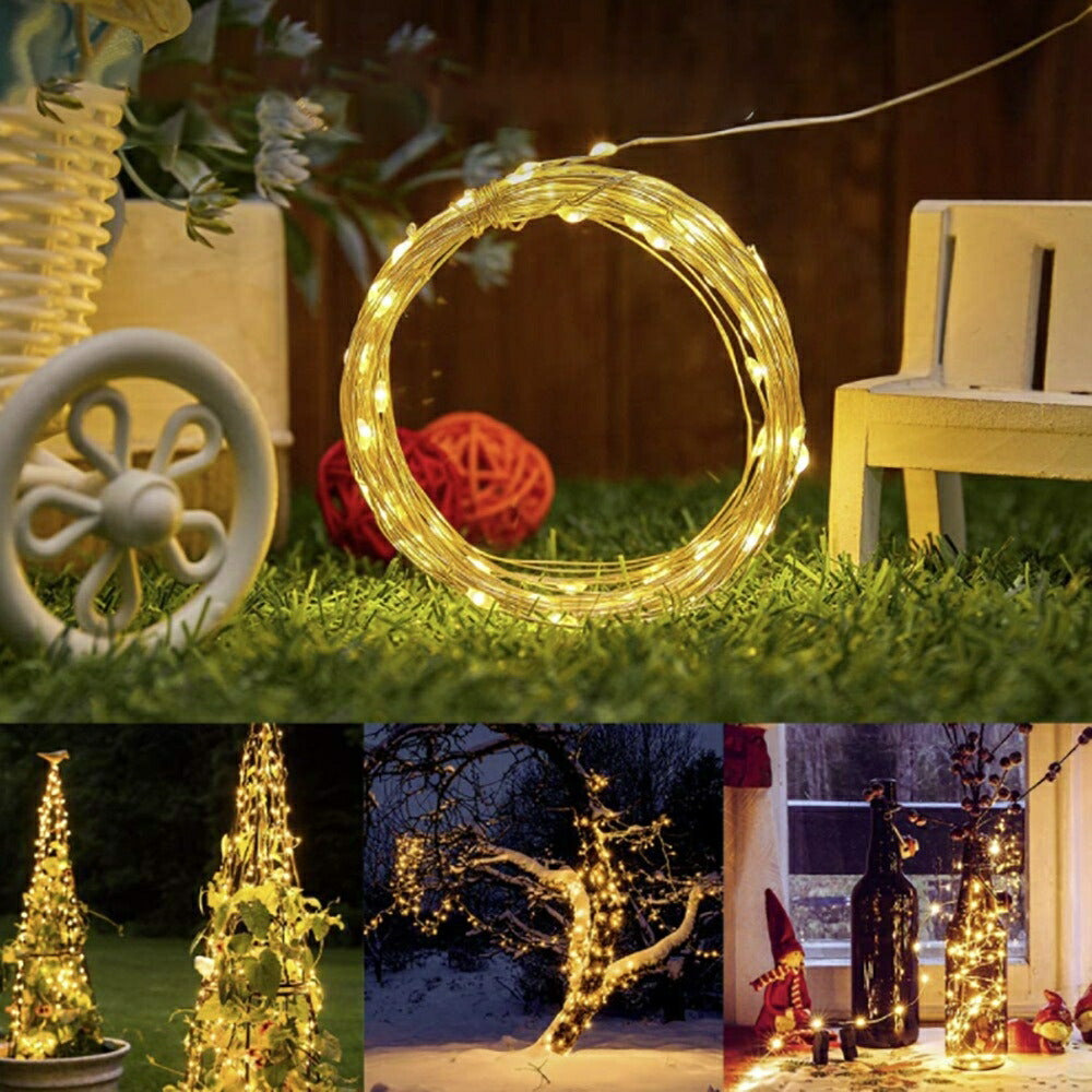 照明 100球 ソーラー充電 LED イルミネーションライト 装飾 バー クリスマス 店舗 インテリア スイッチ付 点灯タイプ DIY フェアリーライト イルミネーション 生活 気分転換 ハロウィン パーティー 電飾 結婚式 ツリー 屋外 飾り 便利
