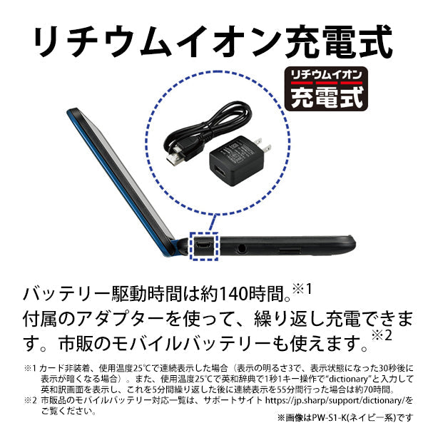 SHARP (シャープ) カラー電子辞書Brain(ブレーン) 高校生向け(ハイレベル) ホワイト系 [PW-S1-W]