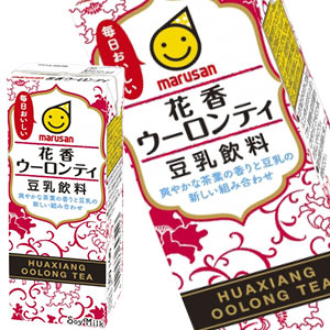 マルサンアイ 豆乳飲料 花香ウーロンティ 200ml 紙パック×48本[24本×2箱]［賞味期限：製造より120日］【3〜4営業日以内に出荷】【送料無料】
