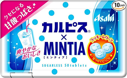 【たっぷり5個+おまけ付き！】カルピス×MINTIA（ミンティア）