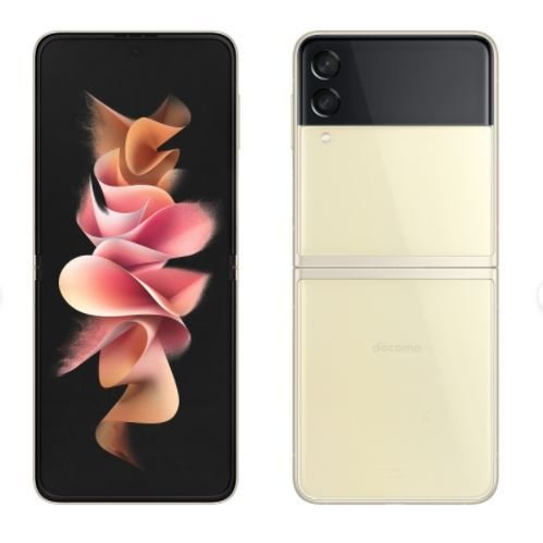 [新品] docomo Galaxy Z Flip3 5G SC-54B本体 Creamシムロック解除済 シムフリー SIMフリー 4942857219906
