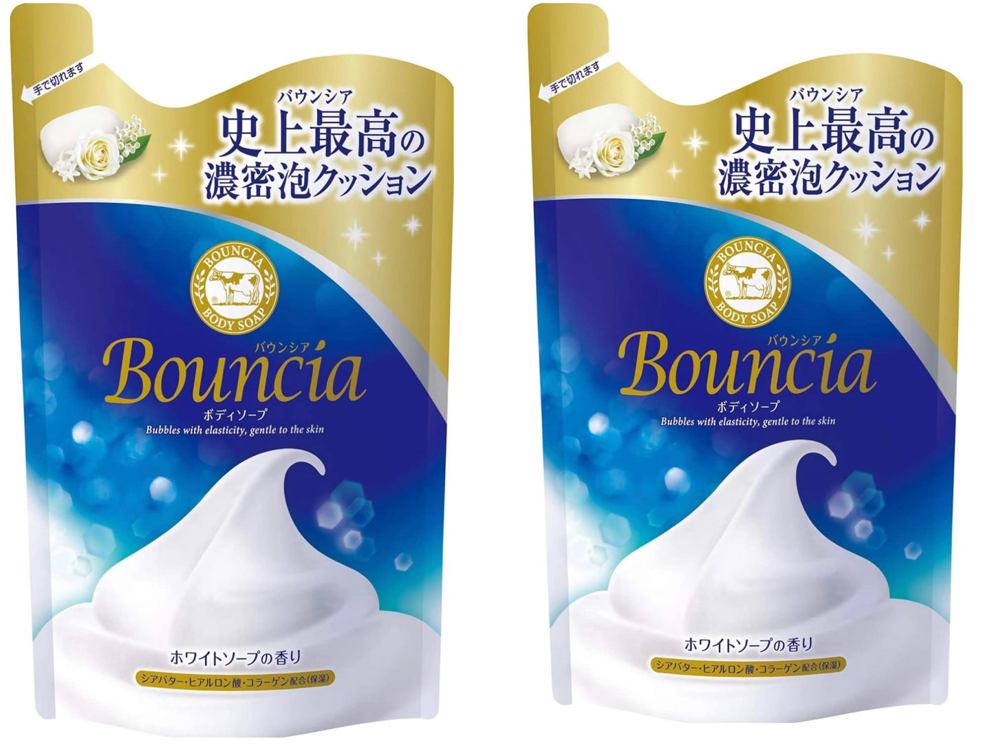 2個セット　バウンシア ボディソープ つめかえ用 400ml 青　2個