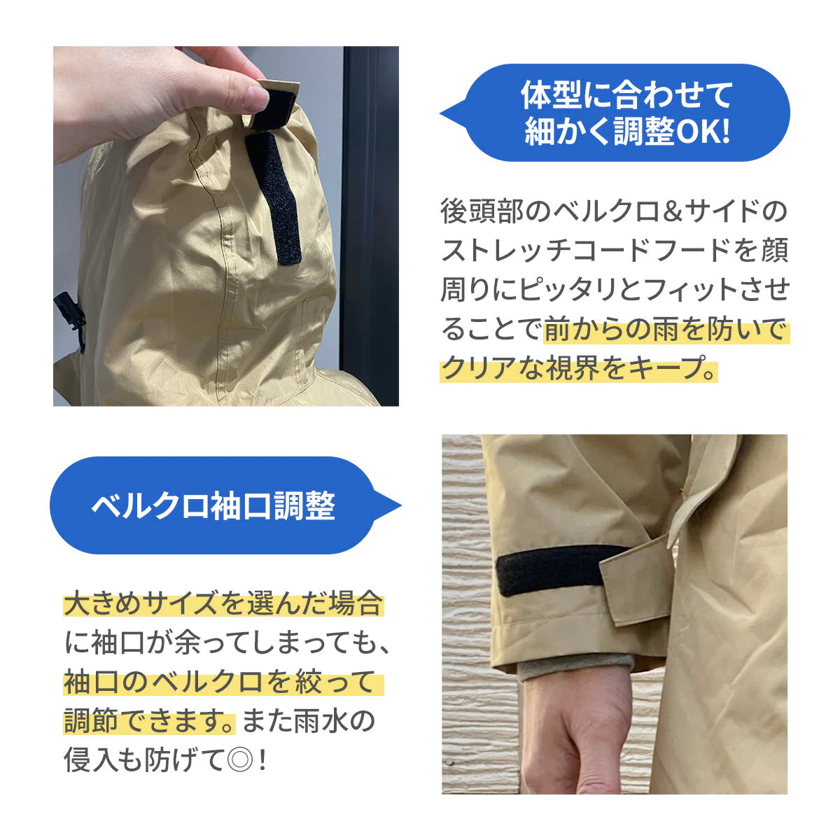 【Mサイズxネイビー】【耐水圧5000mm】レインコート 通学 女子 男子 高機能 自転車 中学生 高校生 通学用 防水 ロング ロング丈 レインポンチョ ママ パパ 男女兼用 メンズ 撥水 雨具 通勤  収納袋 シンプル 無地 レディース フード付き  レインウェア 自転車用レインコート 自転車用