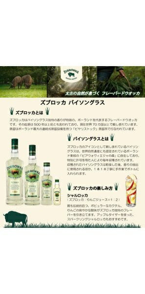 【送料無料】ウォッカ ズブロッカ バイソングラス 700ml×2本【北海道・沖縄県・東北・四国・九州地方は必ず送料がかかります】