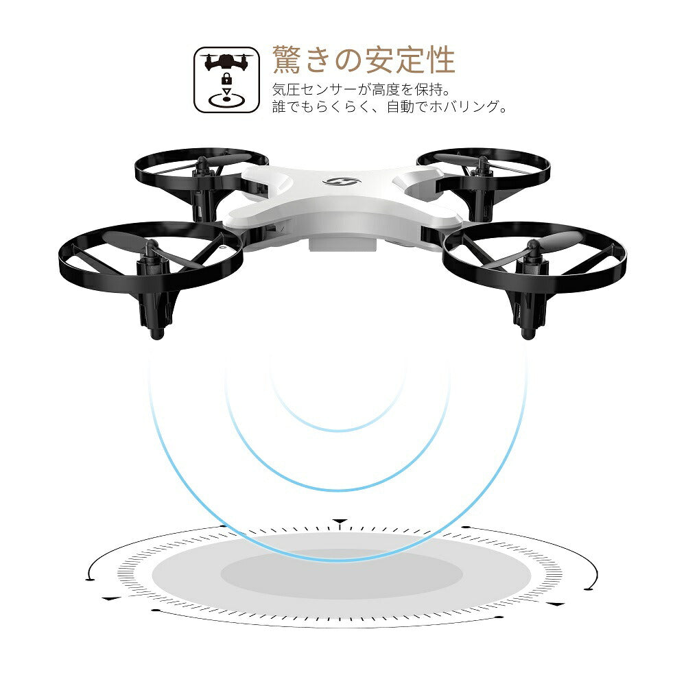 Holy Stone ドローン カメラ付き 小型 子供 大人 室内 初心者 100g未満 アーム可変式 生中継 スマホ操作でき ヘッドレスモード 高度維持機能 モード1/2自由転換可 ラッピング対応不可 国内認証済み HS220