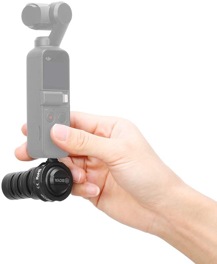 スマホ コンデンサーマイク BOYA BY-DM100-OP DJI OSMO Pocket用 ショットガンマイク