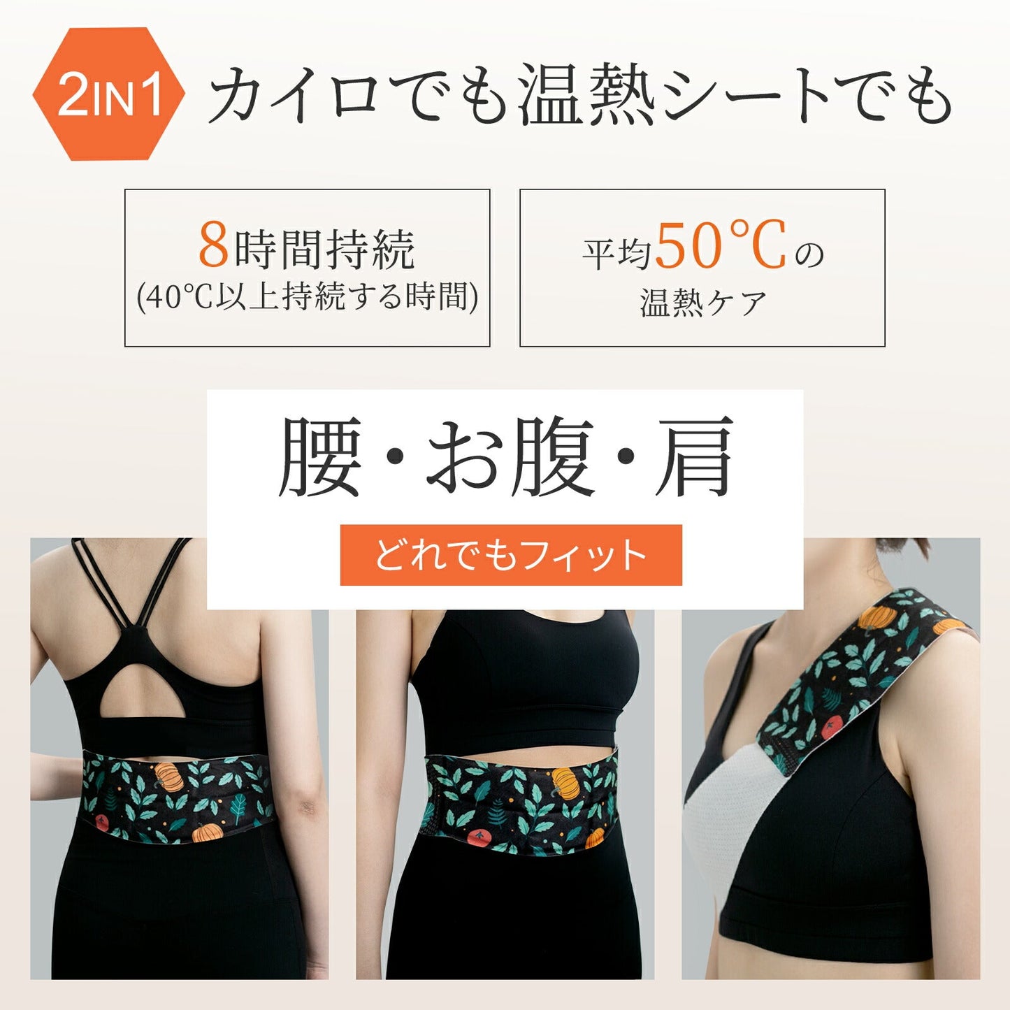 【腰・お腹・肩用】Tech Love 温熱シート