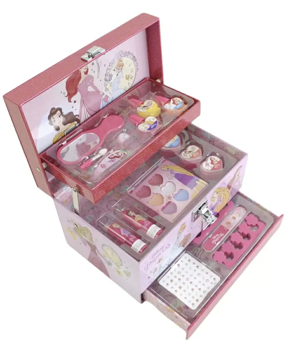 《最新！特大BOX型》★アナ雪★ ディズニー プリンセス アナと雪の女王  キッズ用メイクアップセット ディズニ－ メイクセット バニティケース COSTCO/コストコ/通販/コスメセット コスメ /クリスマス/女の子/プレゼント/Xmas/キッズ・ベビー用品