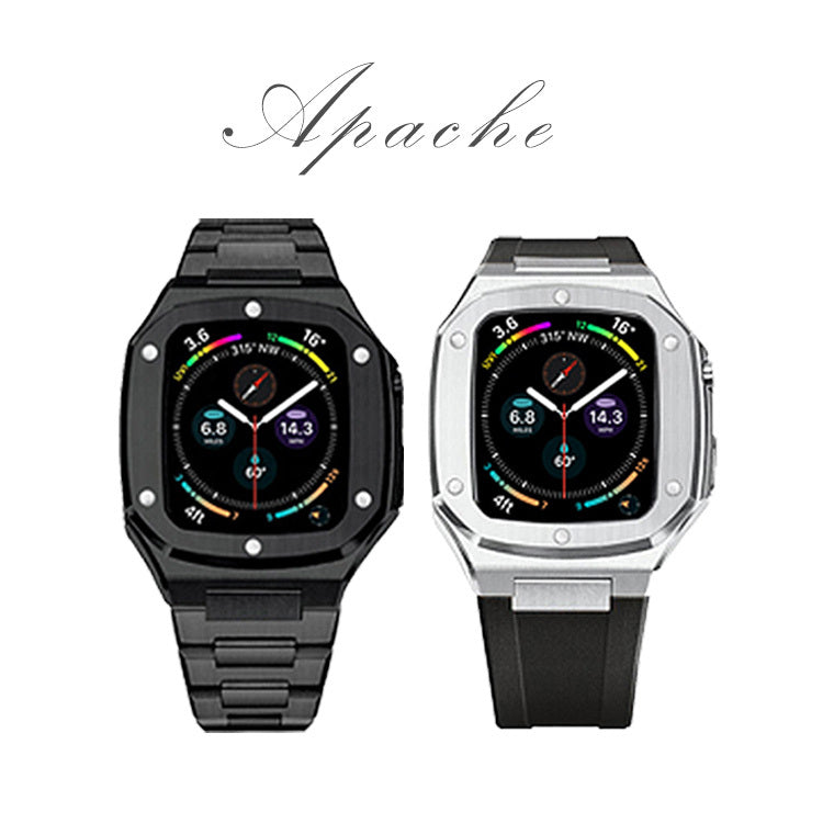 【3人シェア買いでお得】【BLACK】applewatch アップルウォッチ 44mm バンド ベルト
