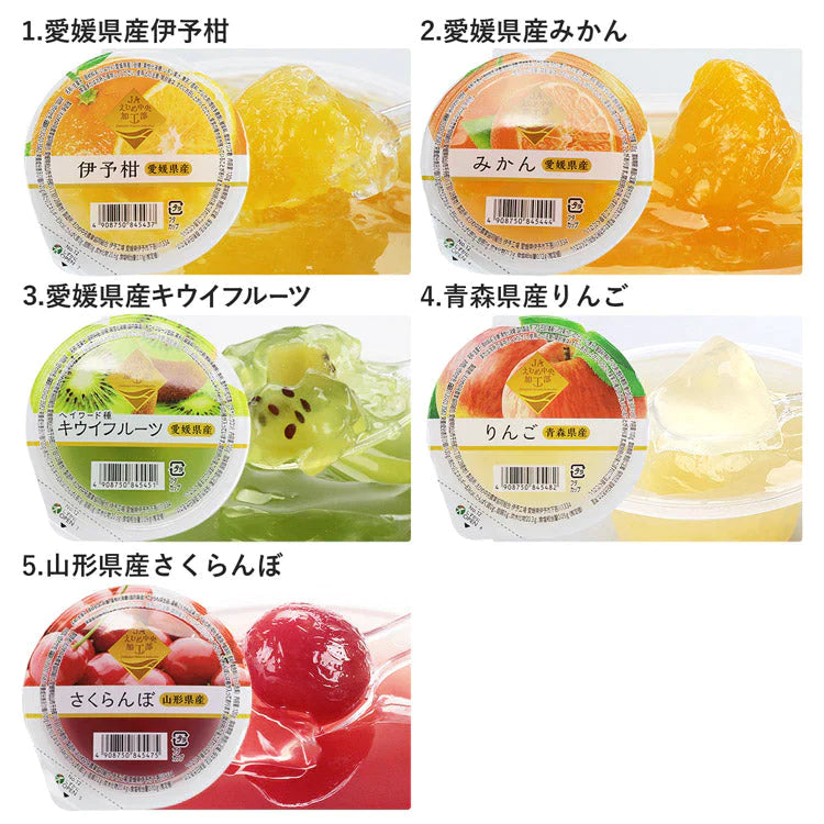 ゼリー 詰合せ まるごと果樹園 フルーツゼリー 詰め合わせ 5種食べ比べ 12個入り 愛媛県産 伊予柑  フルーツ  化粧箱