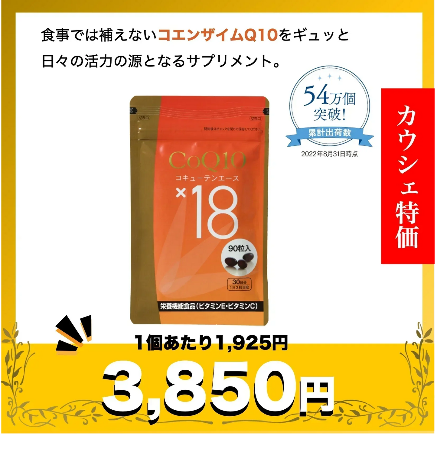CoQ10×18R 2袋セット【エコ得】