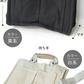 【ブラック】大容量 6ポケット キャンバス トートバッグ ２way