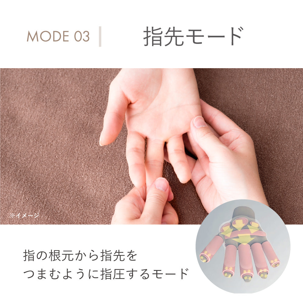 HAND MOMI　ハンドケア　温熱　加圧　ツボ押し