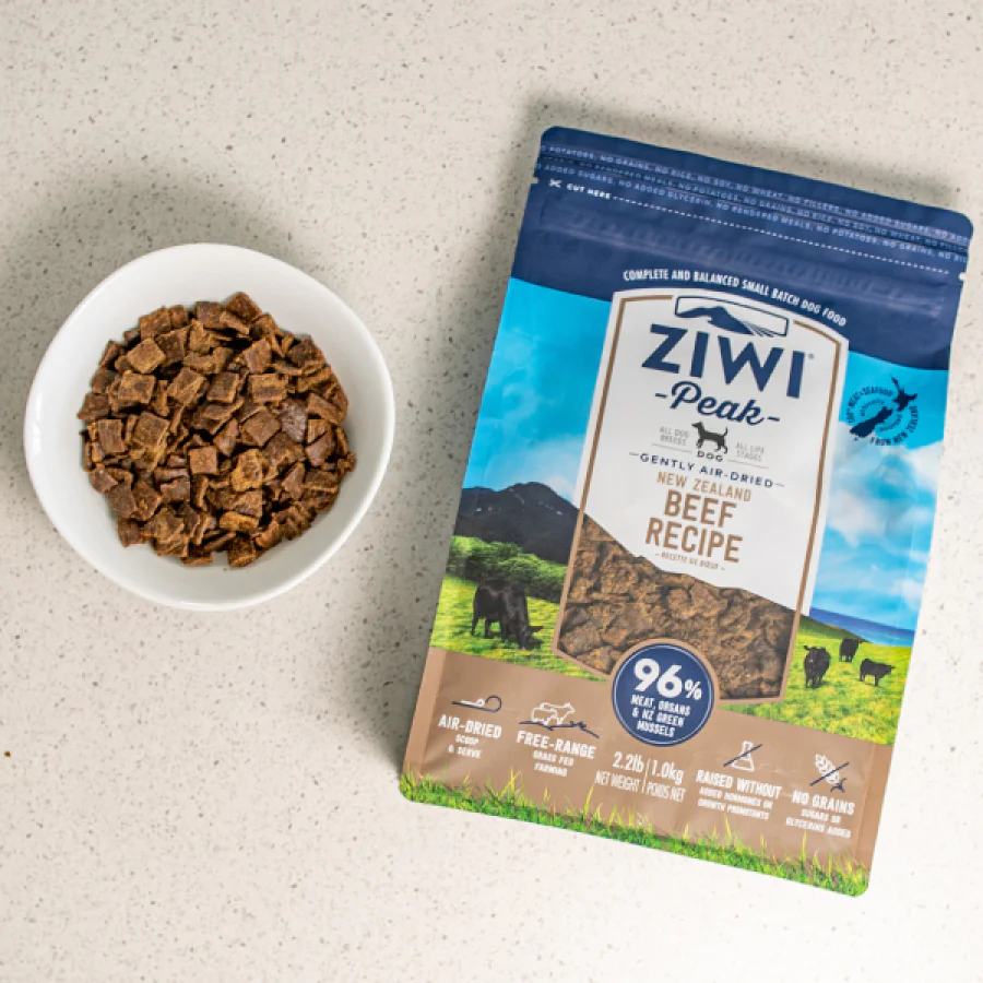 Ziwi Peak ジウィピーク エアドライ ドッグフード グラスフェッドビーフ 1kg 全年齢 全犬種 対象 肉 穀物不使用