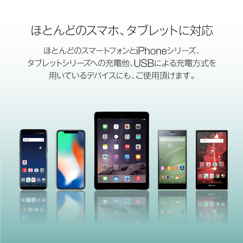 【ホワイト】モバイルバッテリー