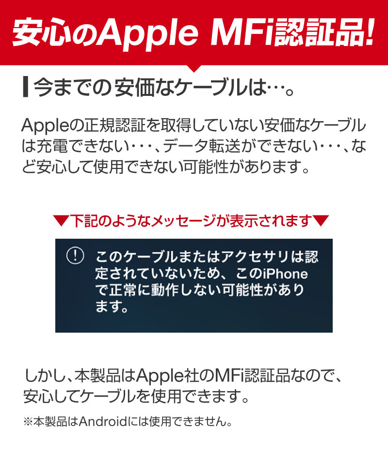 （ブラック×15cm）iphoneライトニングケーブル