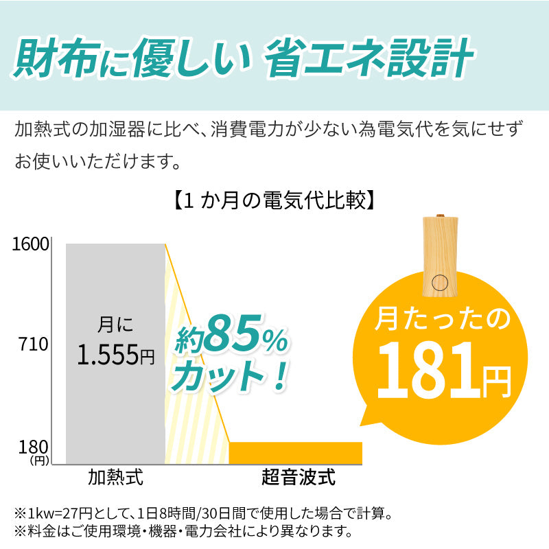 【ナチュラル】加湿器