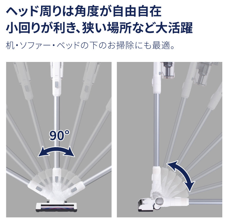 【ホワイト】サイクロン掃除機　 cyc004