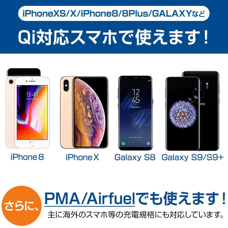 車載ホルダー ワイヤレス充電器 qi 車 スマホスタンド iPhone 車載用 Qi 充電器(3R-FLH07BK)