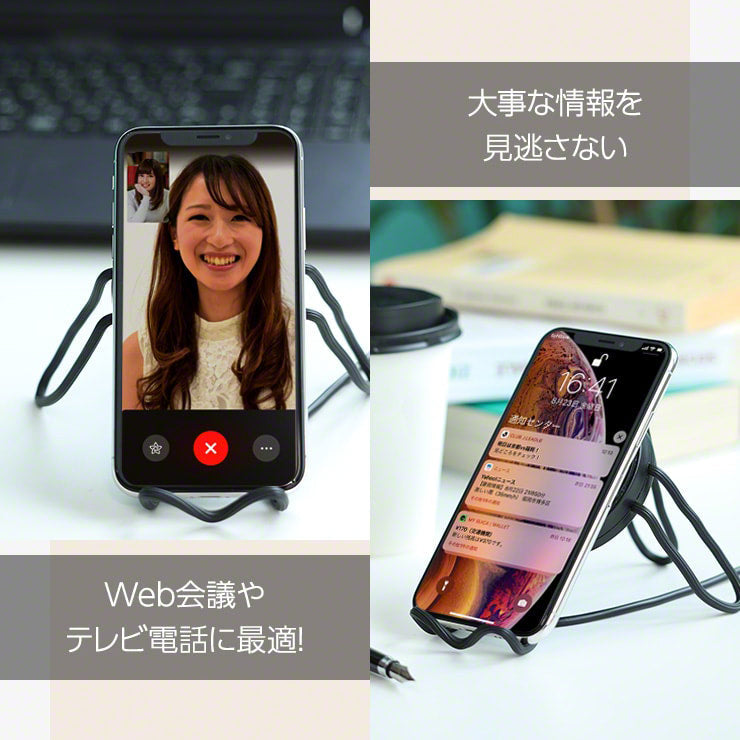 車載ホルダー ワイヤレス充電器 qi 車 スマホスタンド iPhone 車載用 Qi 充電器(3R-FLH07BK)