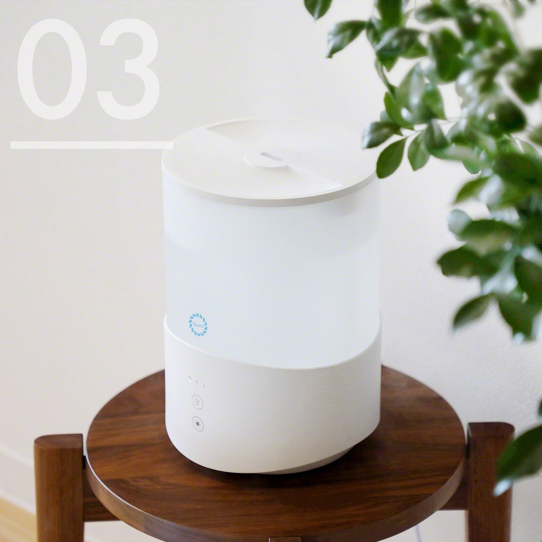 小型アロマ加湿器 一人暮らし 2.5L おすすめ （3R-UHT04WT）