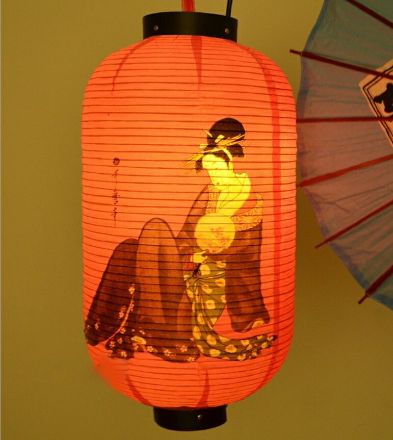 提灯 浮世絵 丸提灯  和柄 和風 和 東洋 オリエンタルランプ 正月 旧正月 レストラン 結婚式 宴会 ホームデコレーション ギフト 中華街 春祭りちょうちん 灯り 古風 紙 学園祭　卒業式 演劇 劇団 文化祭 劇 パーティー 参観日 お祭り