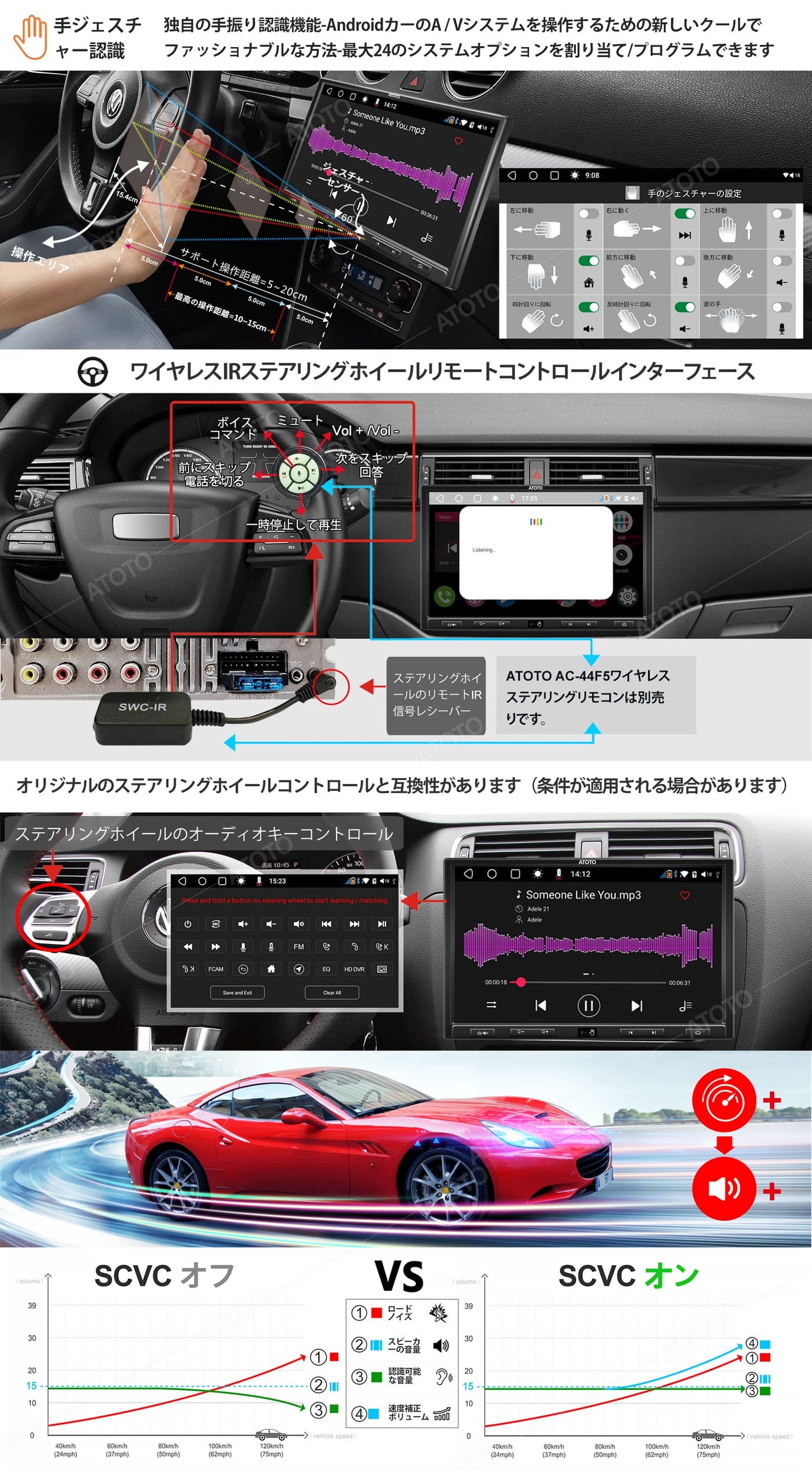 【ATOTO正規品 最新型 S8G2109UP-A Ultra Plus Edition10インチ カーナビ】タッチスクリーン ヘッドユニット シングルディン＆ダブルディン 車載カーナビ ナビゲーション DVD CD SD USB ラジオ Bluetooth 自動車 手振り認識 4Gセルラーモデム 大画面 ハンズフリー 父の日 車