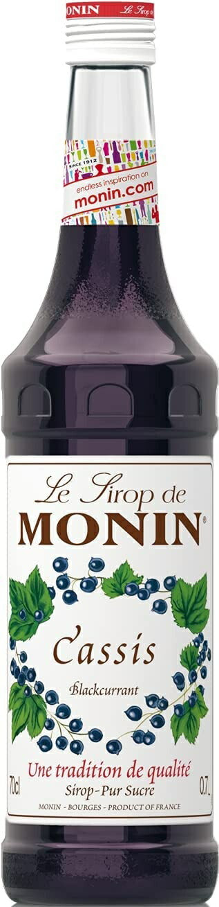 MONIN モナン カシス・シロップ 700ml 1本【ご注文は12本まで同梱可能】ノンアルコール シロップ
